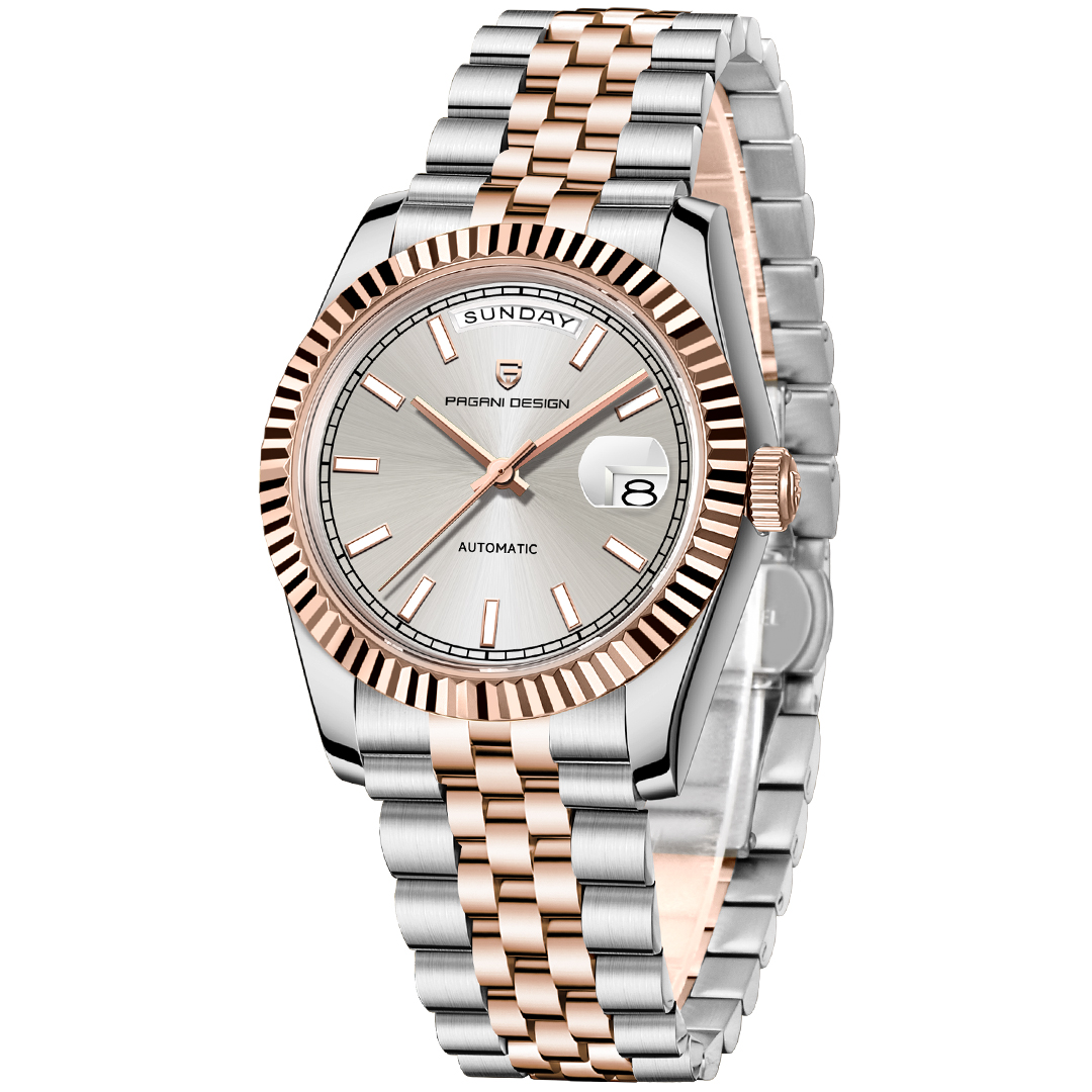 Pagani Design Men's Watch Automatic Mechanical mesh Belt Series Group Watch Japanese Quartz Casual dial Fashion Business Men's Sports Watch Waterproof PAGANI DESIGN Mens Watch Automatic Skeleton Chronograph Watch For Men  Rainbow