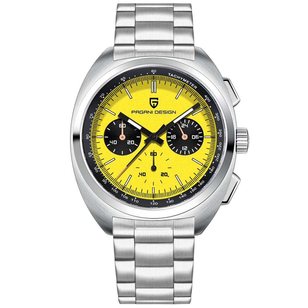 PAGANI DESIGN PD-1782 Men's Quartz Watches Chronograph Stainless Steel 40mm Sports Wrist Watch for Men