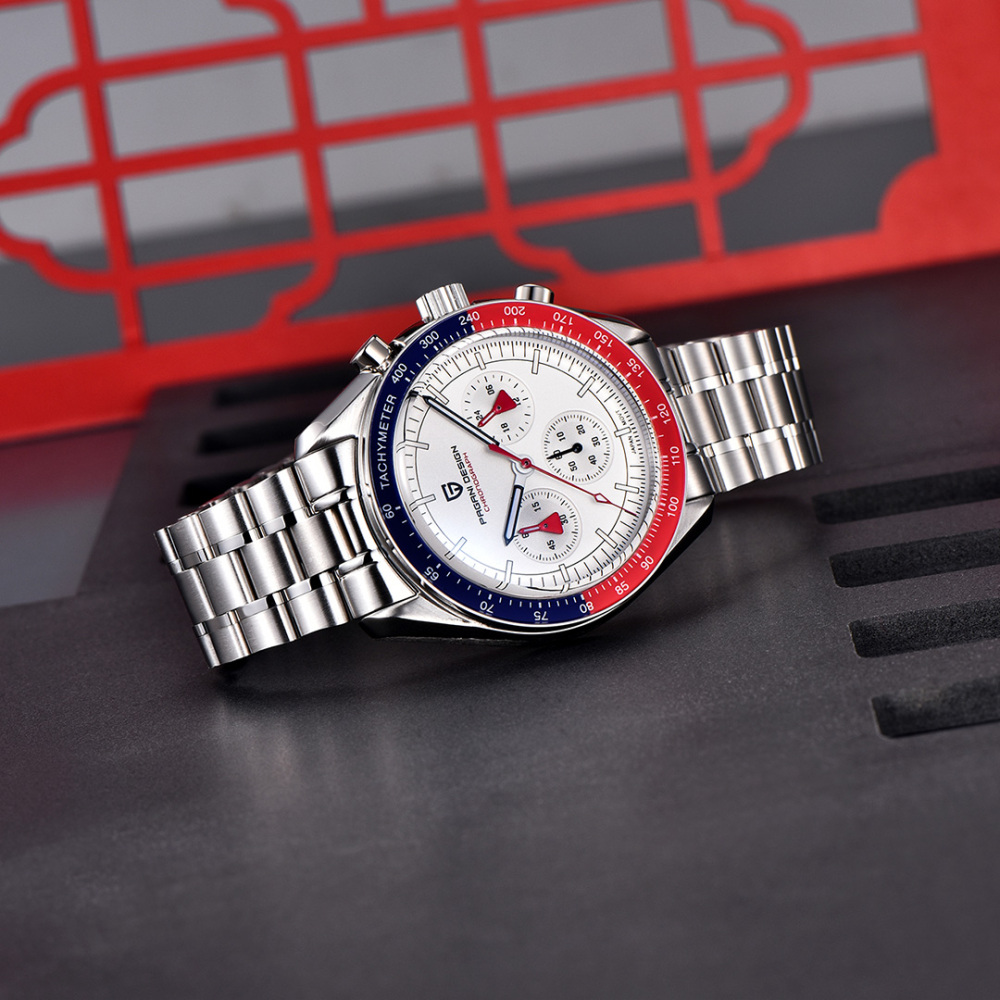 PAGANI DESIGN PD-1701 New Men's Quartz Watches New Release full Stainless Steel Waterproof Sports Chronograph Wrist Watch for Men