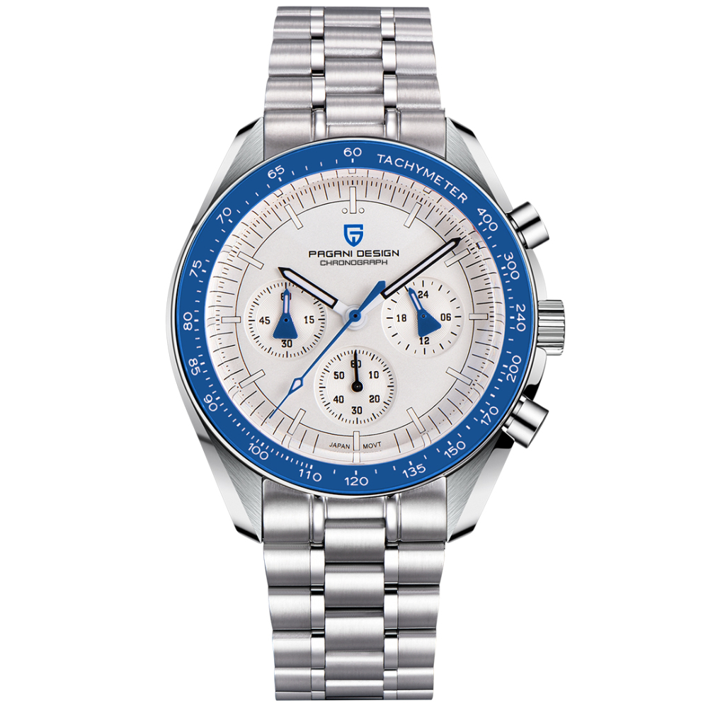 PAGANI DESIGN PD-1701 New Men's Quartz Watches New Release full Stainless Steel Waterproof Sports Chronograph Wrist Watch for Men