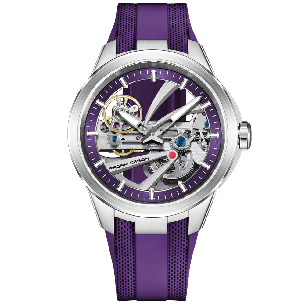 PAGANI DESIGN PD-YS030 Unique Skeleton Automatic Men's Watch, Stainless Steel Watch Case, Synthetic Sapphire with AR  AF Coating