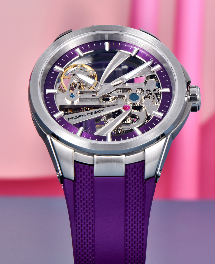 PAGANI DESIGN PD-YS030 Unique Skeleton Automatic Men's Watch, Stainless Steel Watch Case, Synthetic Sapphire with AR  AF Coating