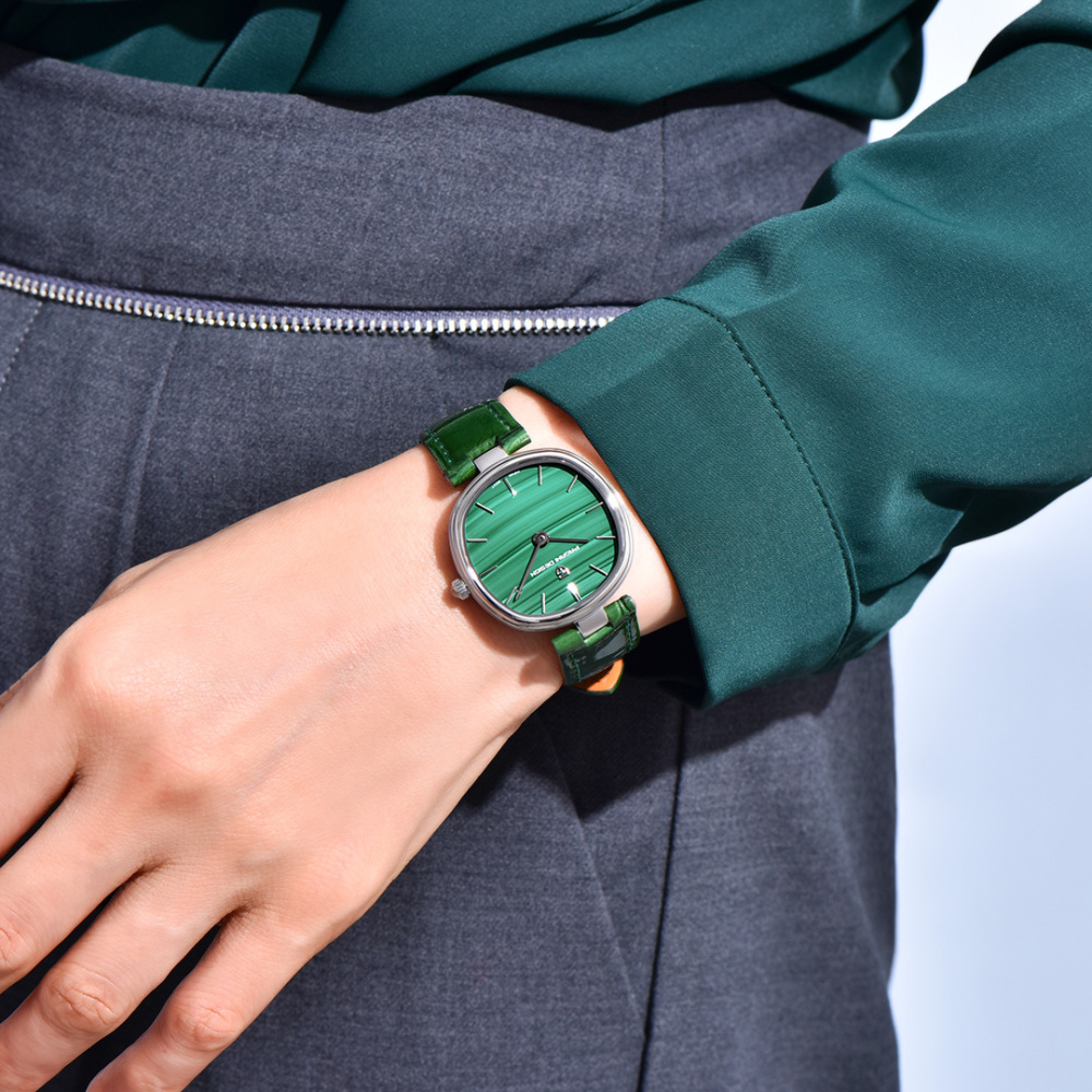 PAGANI DESIGN New Women's Watch 32mm Stainless Steel Quartz Watch for Woman, 50M Waterproof, Leather Watchband
