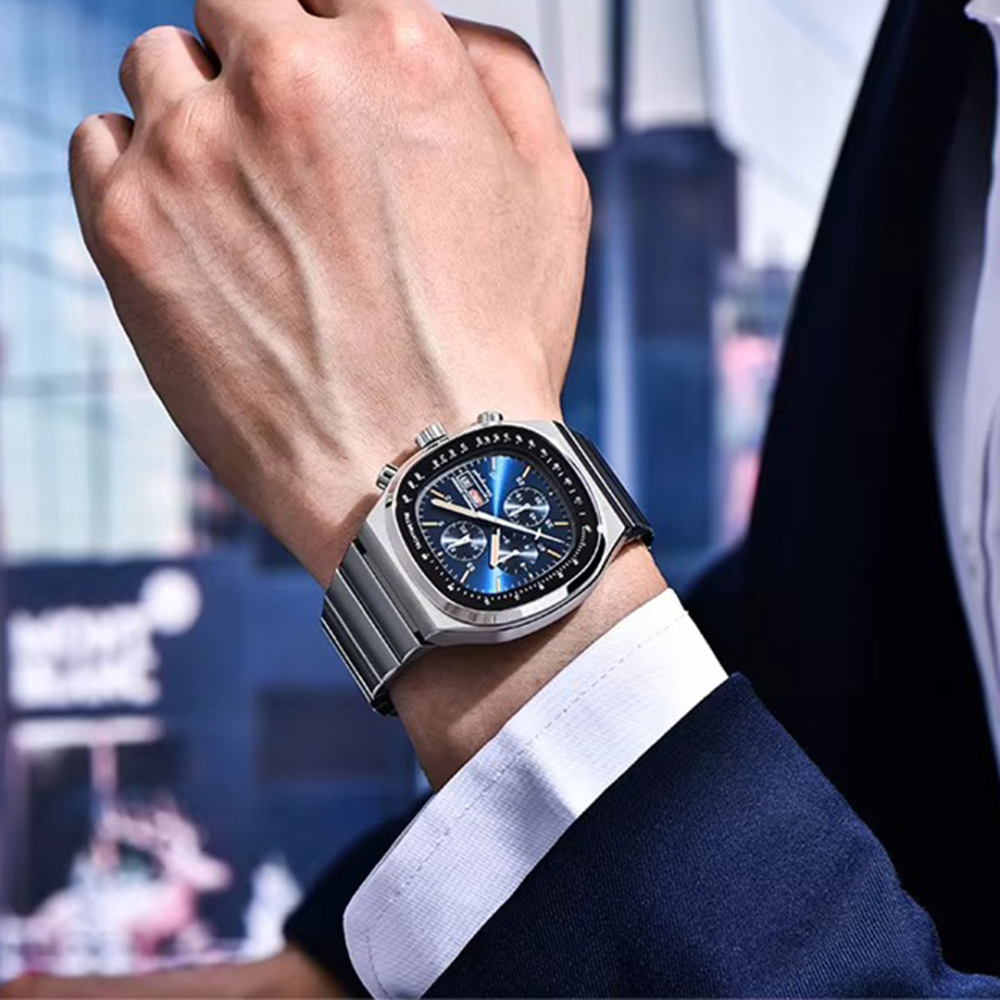 PAGANI DESIGN PD-1819 New Chronograph Quartz Watch 40mm Stainless Steel 100M Waterproof Wristwatch