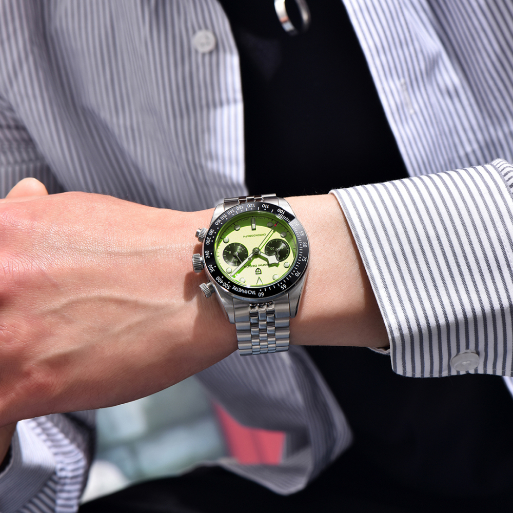 PAGANI DESIGN PD-1718 Men's Quartz Watches full Stainless Steel Waterproof Chronograph Wrist Watch for Men Japanese TMI VK64 Movement