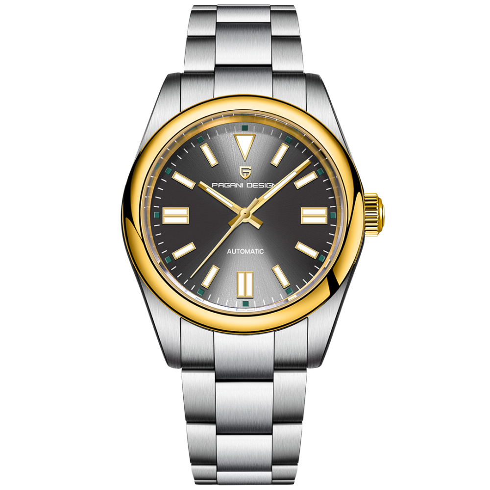 PAGANI DESIGN PD-1731 New Automatic Watch for Men Luxury Business Stainless Steel Men's Watch with Synthetic Sapphire Dial Glass