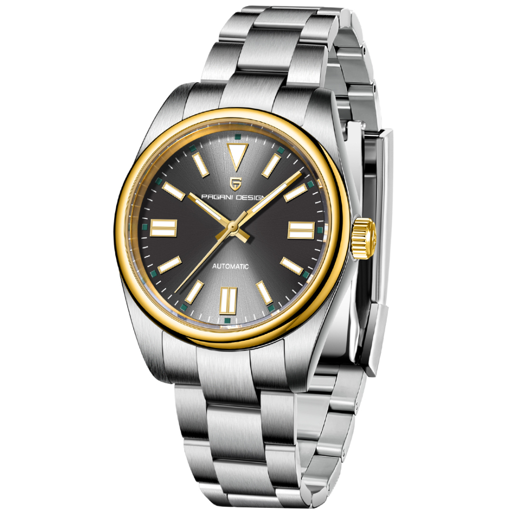 PAGANI DESIGN PD-1731 New Automatic Watch for Men Luxury Business Stainless Steel Men's Watch with Synthetic Sapphire Dial Glass