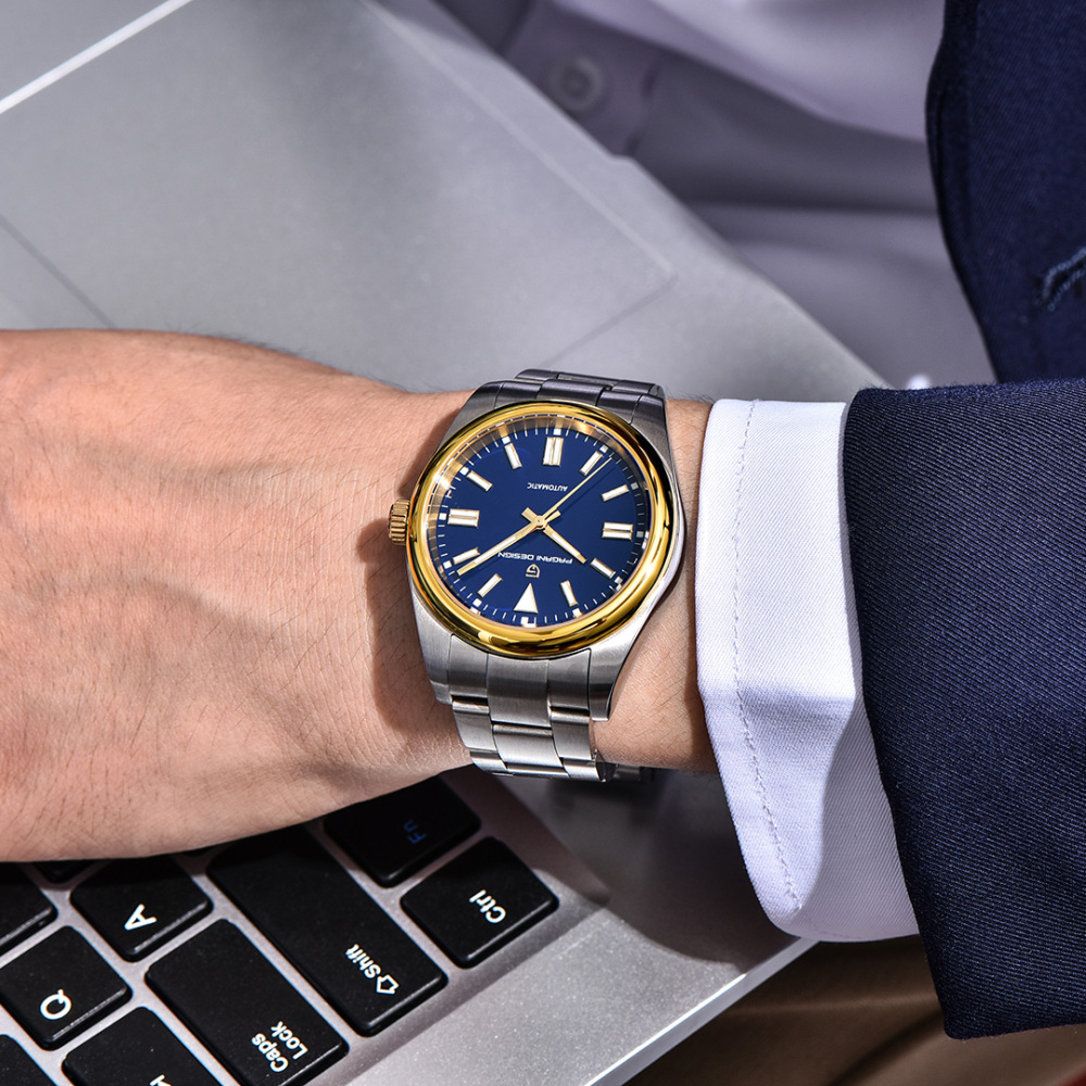 PAGANI DESIGN PD-1731 New Automatic Watch for Men Luxury Business Stainless Steel Men's Watch with Synthetic Sapphire Dial Glass