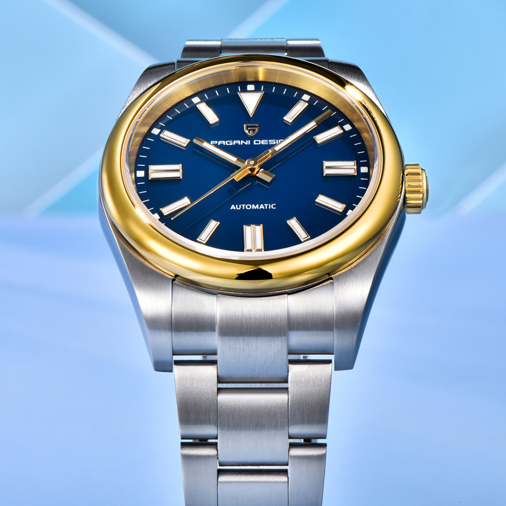 PAGANI DESIGN PD-1731 New Automatic Watch for Men Luxury Business Stainless Steel Men's Watch with Synthetic Sapphire Dial Glass