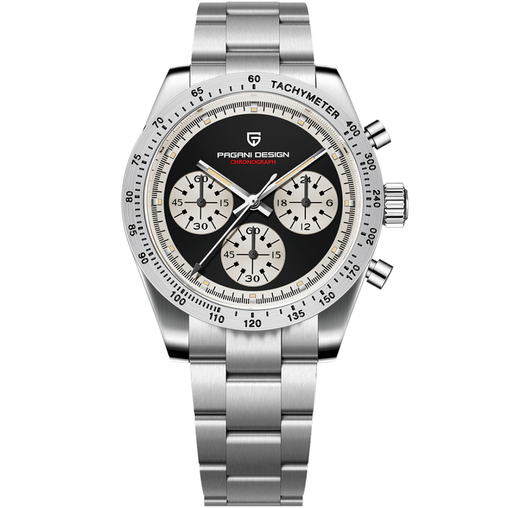 PAGANI DESIGN PD-1828 New Men's Chronograph Watches Stainless Steel Sports Quartz 40MM Wrist Watch for Men