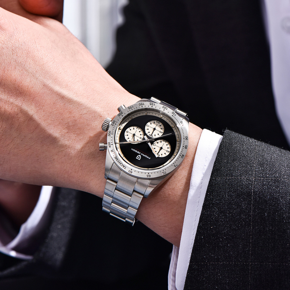PAGANI DESIGN PD-1829 New Men's Chronograph Watches Stainless Steel Sports Quartz 40MM Wrist Watch for Men