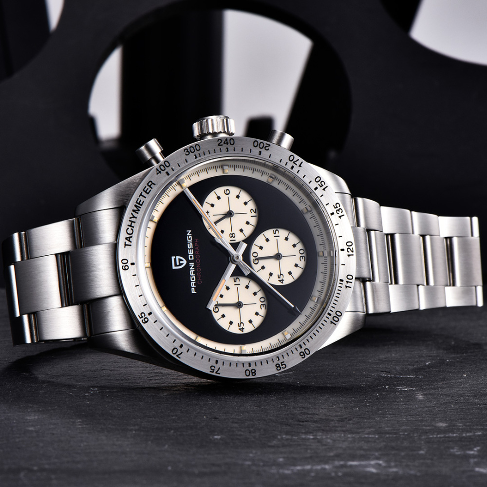 PAGANI DESIGN PD-1829 New Men's Chronograph Watches Stainless Steel Sports Quartz 40MM Wrist Watch for Men