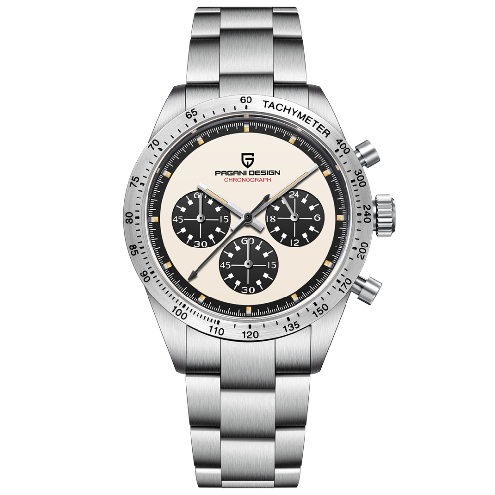 PAGANI DESIGN PD-1829 New Men's Chronograph Watches Stainless Steel Sports Quartz 40MM Wrist Watch for Men