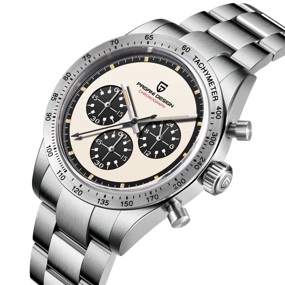 PAGANI DESIGN PD-1829 New Men's Chronograph Watches Stainless Steel Sports Quartz 40MM Wrist Watch for Men