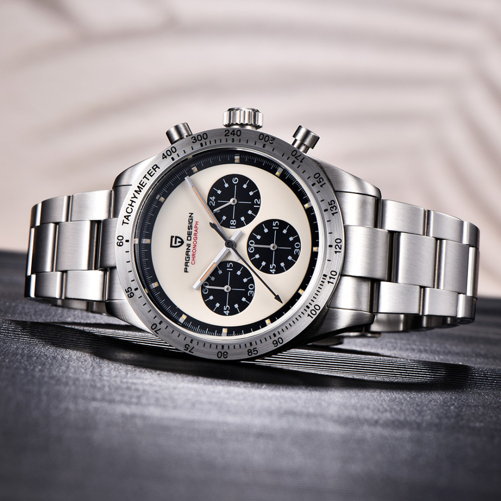 PAGANI DESIGN PD-1829 New Men's Chronograph Watches Stainless Steel Sports Quartz 40MM Wrist Watch for Men