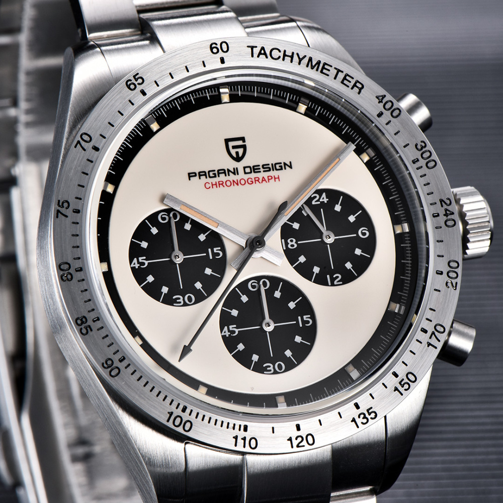 PAGANI DESIGN PD-1829 New Men's Chronograph Watches Stainless Steel Sports Quartz 40MM Wrist Watch for Men
