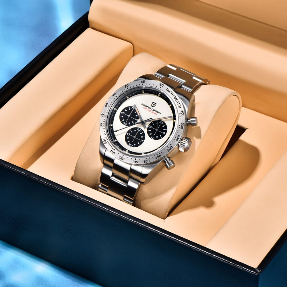 PAGANI DESIGN PD-1829 New Men's Chronograph Watches Stainless Steel Sports Quartz 40MM Wrist Watch for Men