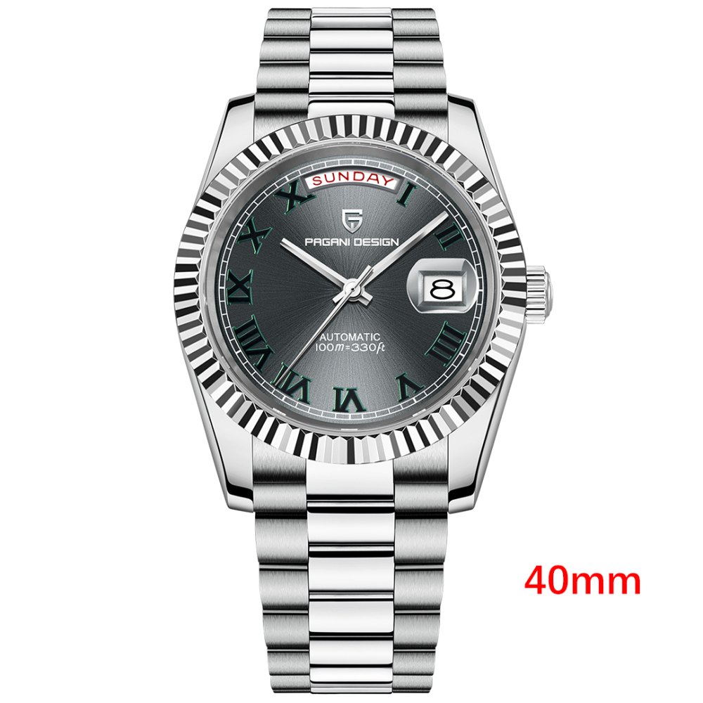 PAGANI DESIGN PD-1783 Men's Automatic Watches 40mm Rose Gold Mechanical Stainless Steel Luxury Wrist Watch for Men 100M Waterproof AR Coating