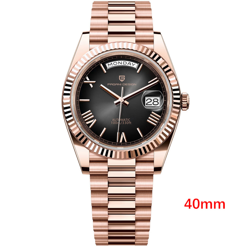 PAGANI DESIGN PD-1783 Men's Automatic Watches 40mm Mechanical Stainless Steel Luxury Wrist Watch for Men 100M Waterproof AR Coating