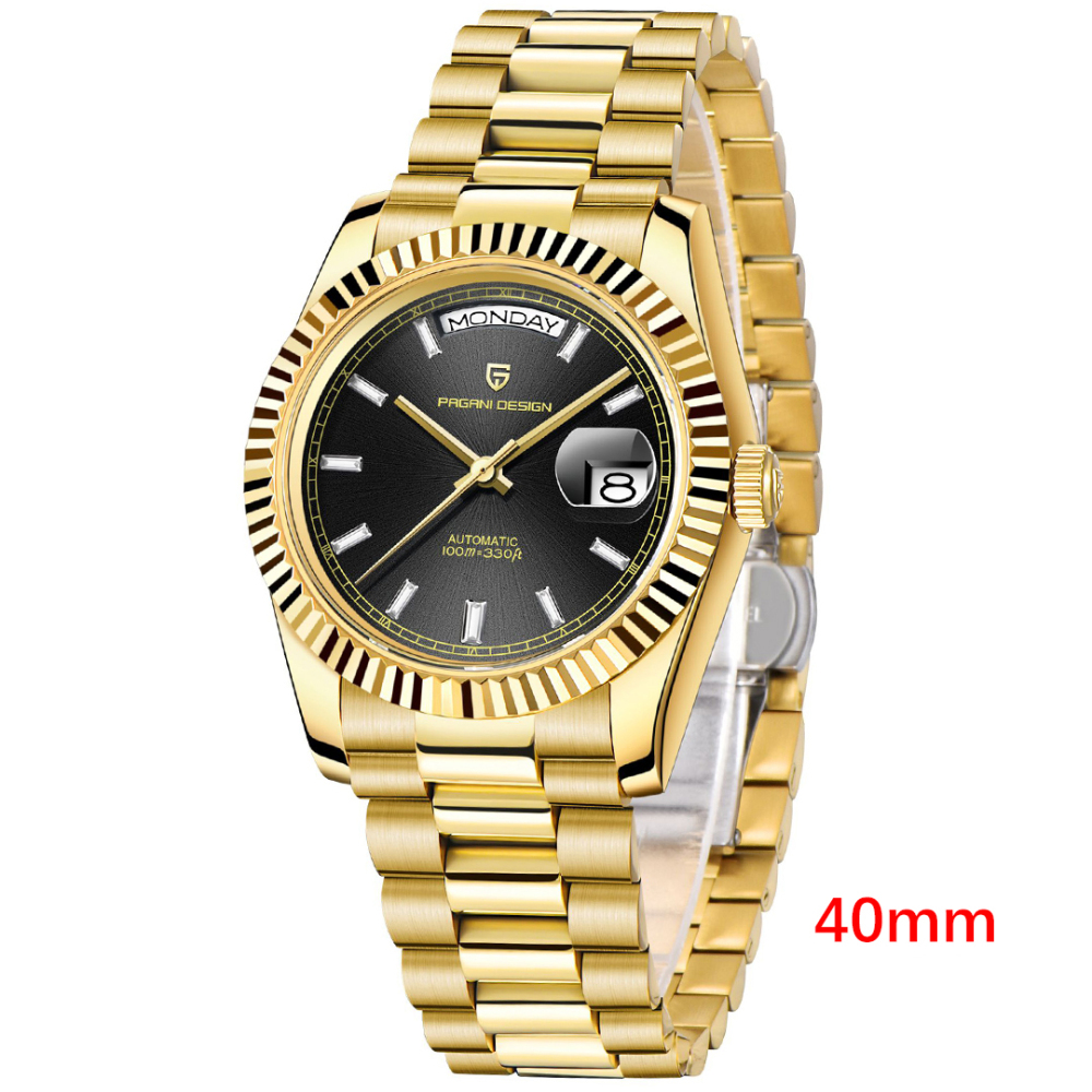 PAGANI DESIGN PD-1783 Men's Automatic Watches 40mm Mechanical Stainless Steel Luxury Wrist Watch for Men 100M Waterproof AR Coating