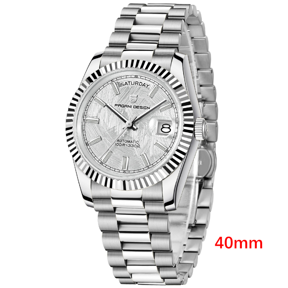 PAGANI DESIGN PD-1783 Men's Automatic Watches 40mm Mechanical Stainless Steel Luxury Wrist Watch for Men 100M Waterproof AR Coating