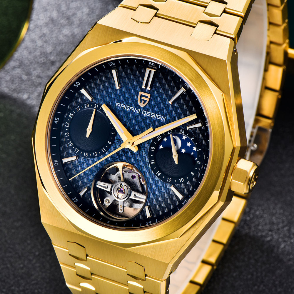 PAGANI DESIGN PD-YS036 New Automatic Men's Watch Stainless Steel Waterproof Mechanical Wrist Watch for Men