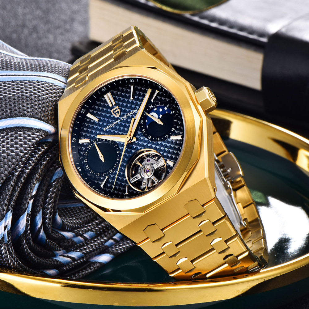 PAGANI DESIGN PD-YS036 New Automatic Men's Watch Stainless Steel Waterproof Mechanical Wrist Watch for Men