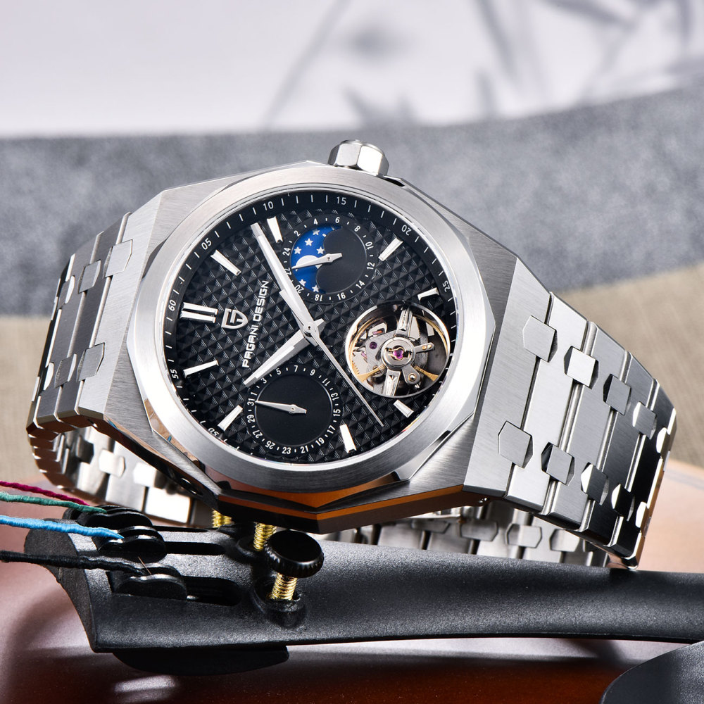 PAGANI DESIGN PD-YS036 New Automatic Men's Watch Stainless Steel Waterproof Mechanical Wrist Watch for Men