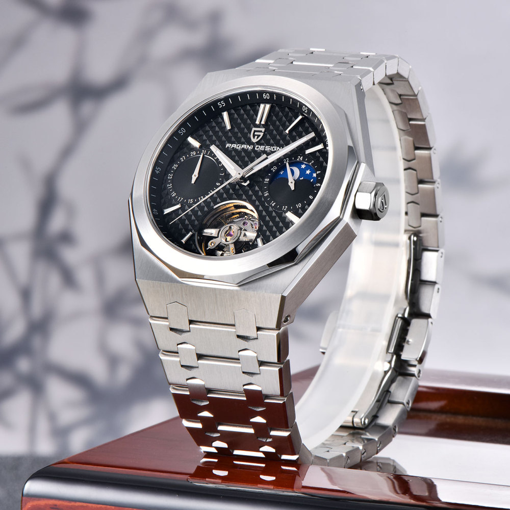 PAGANI DESIGN PD-YS036 New Automatic Men's Watch Stainless Steel Waterproof Mechanical Wrist Watch for Men