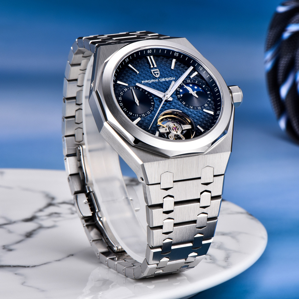 PAGANI DESIGN PD-YS036 New Automatic Men's Watch Stainless Steel Waterproof Mechanical Wrist Watch for Men