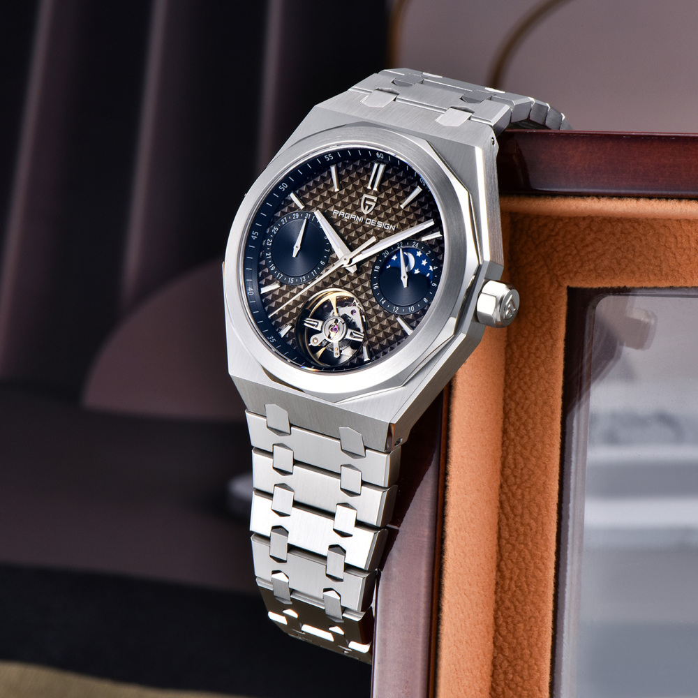 PAGANI DESIGN PD-YS036 New Automatic Men's Watch Stainless Steel Waterproof Mechanical Wrist Watch for Men