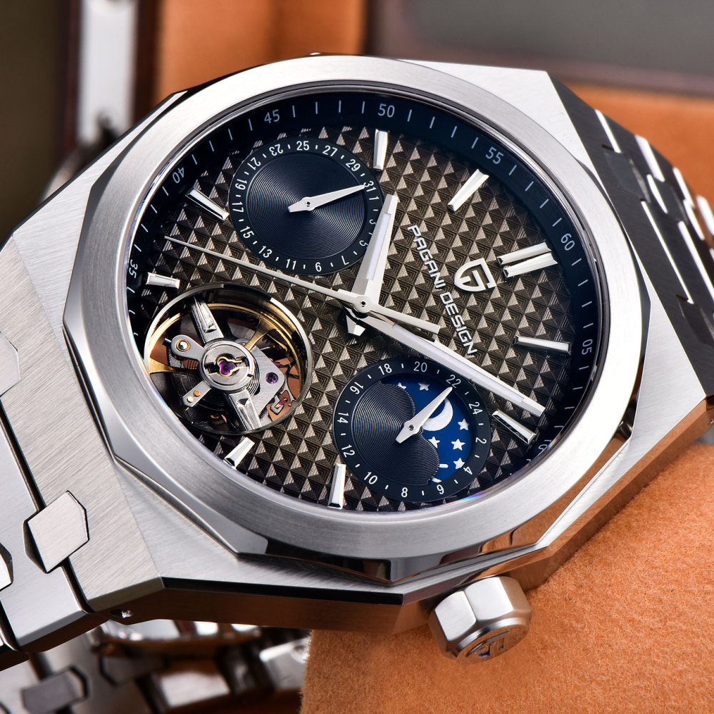 PAGANI DESIGN PD-YS036 New Automatic Men's Watch Stainless Steel Waterproof Mechanical Wrist Watch for Men