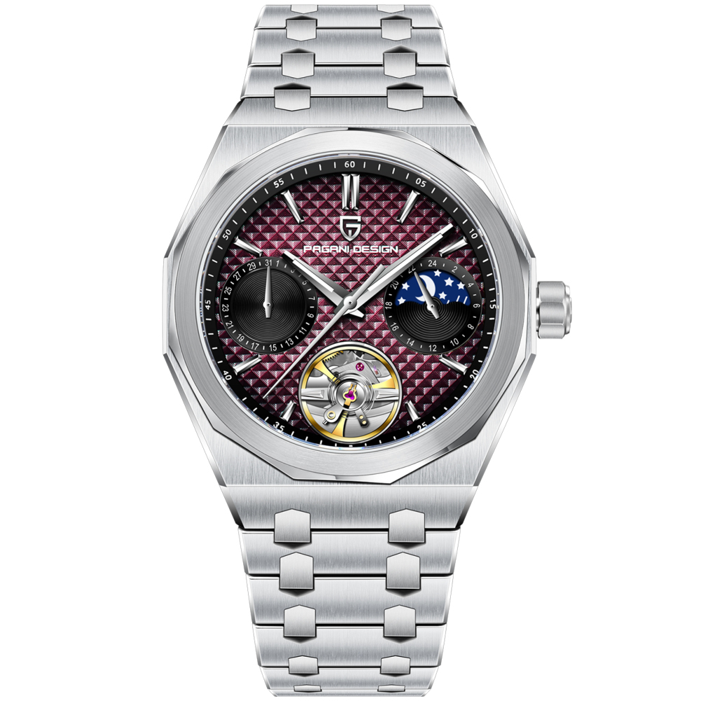 PAGANI DESIGN PD-YS036 New Automatic Men's Watch Stainless Steel Waterproof Mechanical Wrist Watch for Men