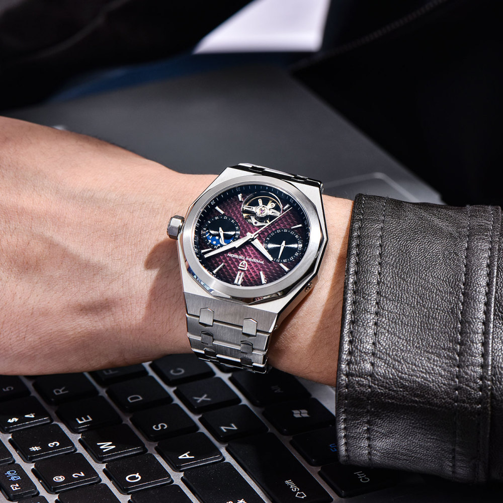 PAGANI DESIGN PD-YS036 New Automatic Men's Watch Stainless Steel Waterproof Mechanical Wrist Watch for Men