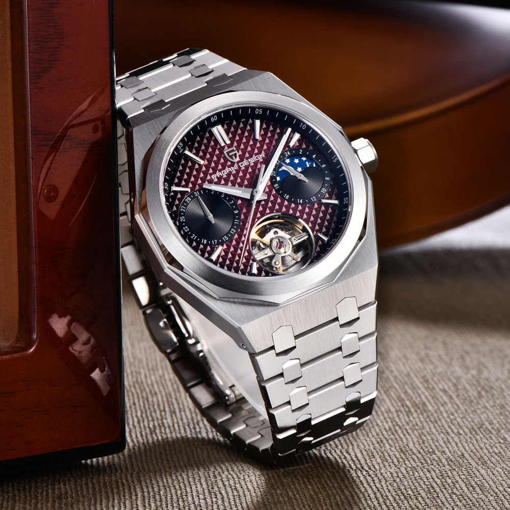 PAGANI DESIGN PD-YS036 New Automatic Men's Watch Stainless Steel Waterproof Mechanical Wrist Watch for Men