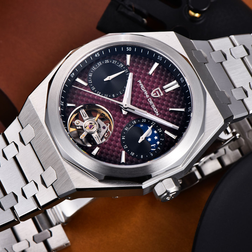 PAGANI DESIGN PD-YS036 New Automatic Men's Watch Stainless Steel Waterproof Mechanical Wrist Watch for Men