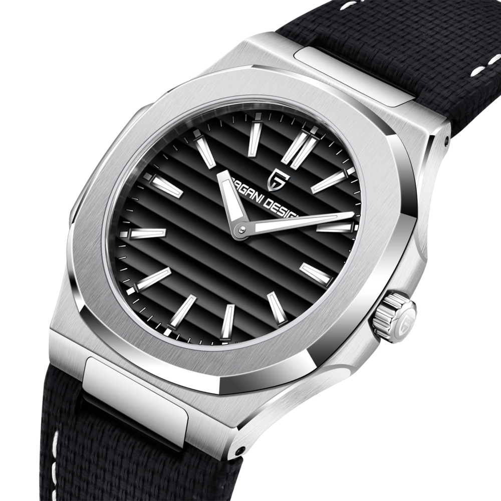 PAGANI DESIGN PD-1830 Men's Quartz Watches Luxury Stainless Steel Business Wristwatch with Swiss Ronda Movement