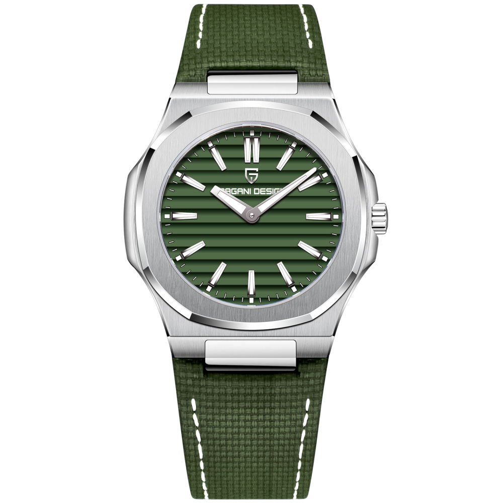PAGANI DESIGN PD-1830 Men's Quartz Watches Luxury Stainless Steel Business Wristwatch with Swiss Ronda Movement