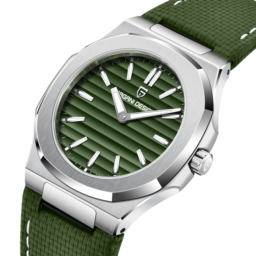 PAGANI DESIGN PD-1830 Men's Quartz Watches Luxury Stainless Steel Business Wristwatch with Swiss Ronda Movement