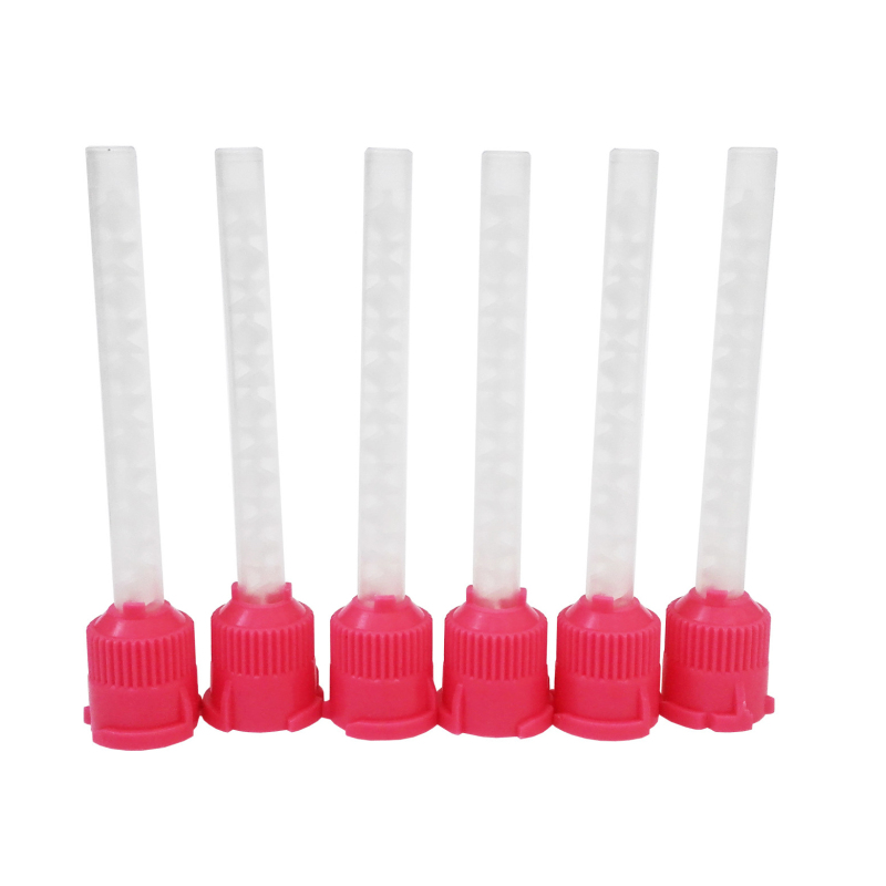 Dental Impression Mixing Tips Pink 5.4mm 1:1 Ratio