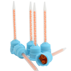 Dental Crown & Bridge Mixing Tips 10:1 Ratio Mixpac Blue Orange 6.5mm