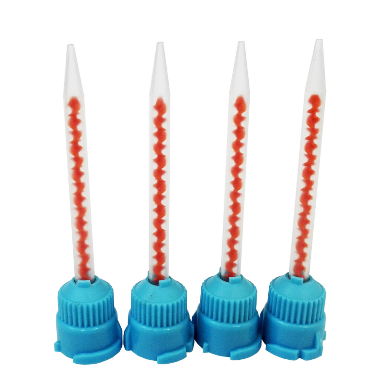 Dental Crown & Bridge Mixing Tips 10:1 Ratio Mixpac Blue Orange 6.5mm