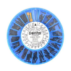 Dental Titanium Conical Screw Posts Refills Titanium Assorted Pure