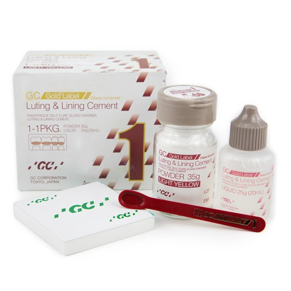 GC Gold Label 1 Luting & Lining Glass Ionomer Cement Mini Pack 15g/10g