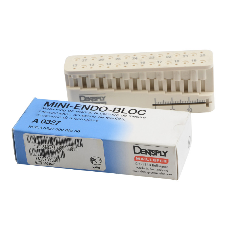 Dental DENTSPLY MINI-ENDO-BLOC Endo Root Canal Measuring Ruler