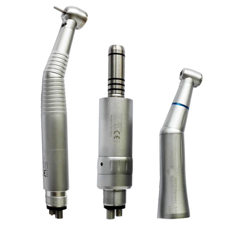 Dental KAVO Type Low &amp; High Speed Air Motor Contra Angle LED Triple Water Handpiece Kit