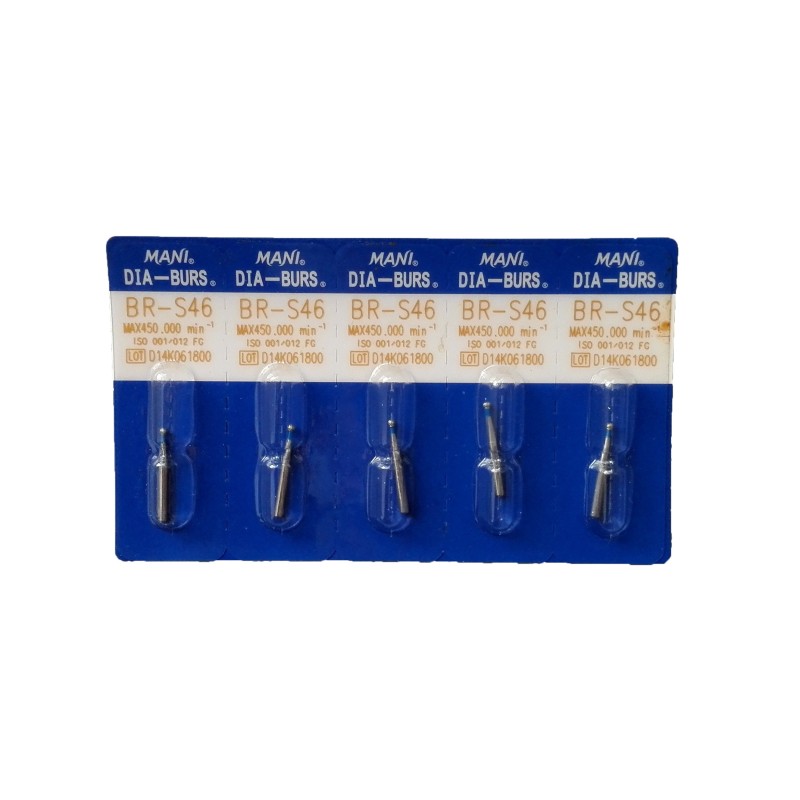 MANI Diamond Burs Drill Dental High Speed Handpiece 155 Types Optional FG 1.6mm