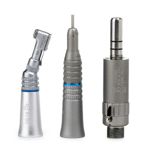 NSK EX-203 E-type Style Dental Low Speed Handpiece Kit Straight Contra Angle Air Motor 2/4 Holes