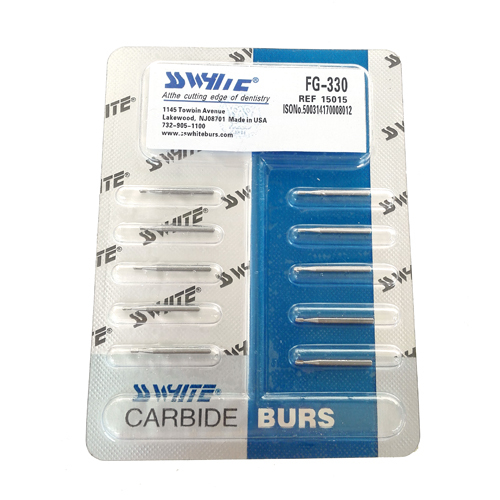 SS WHITE FG-330 Carbide Burs For Dental Low Speed Handpiece 10Pcs/Pack