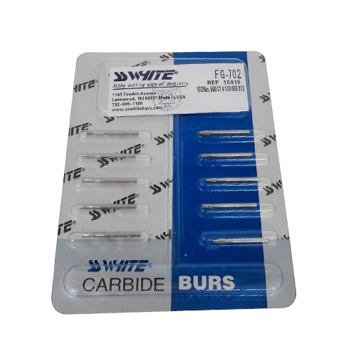 Dental Carbide Burs FG700/FG701/FG702 SS White 10Pcs/Pack